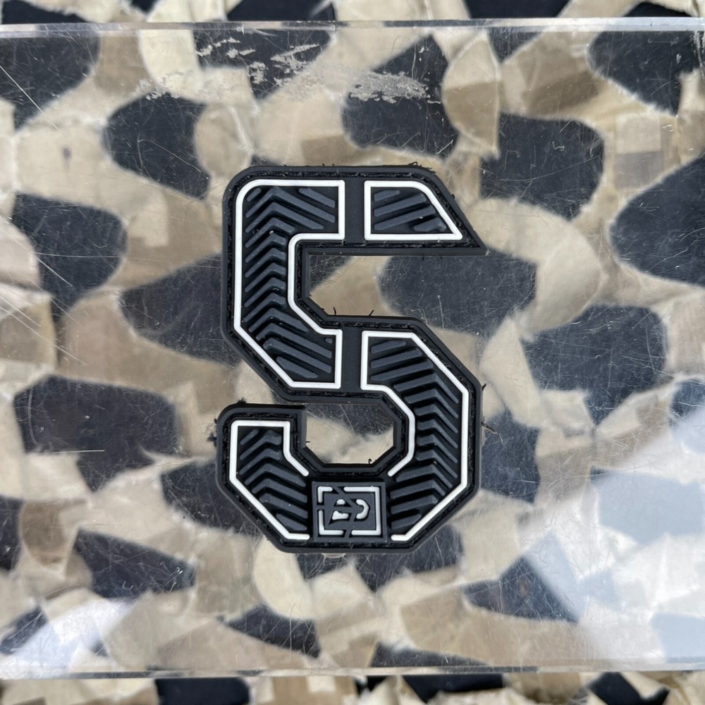 NEW Push Rubberized Number Patch - Black - 5