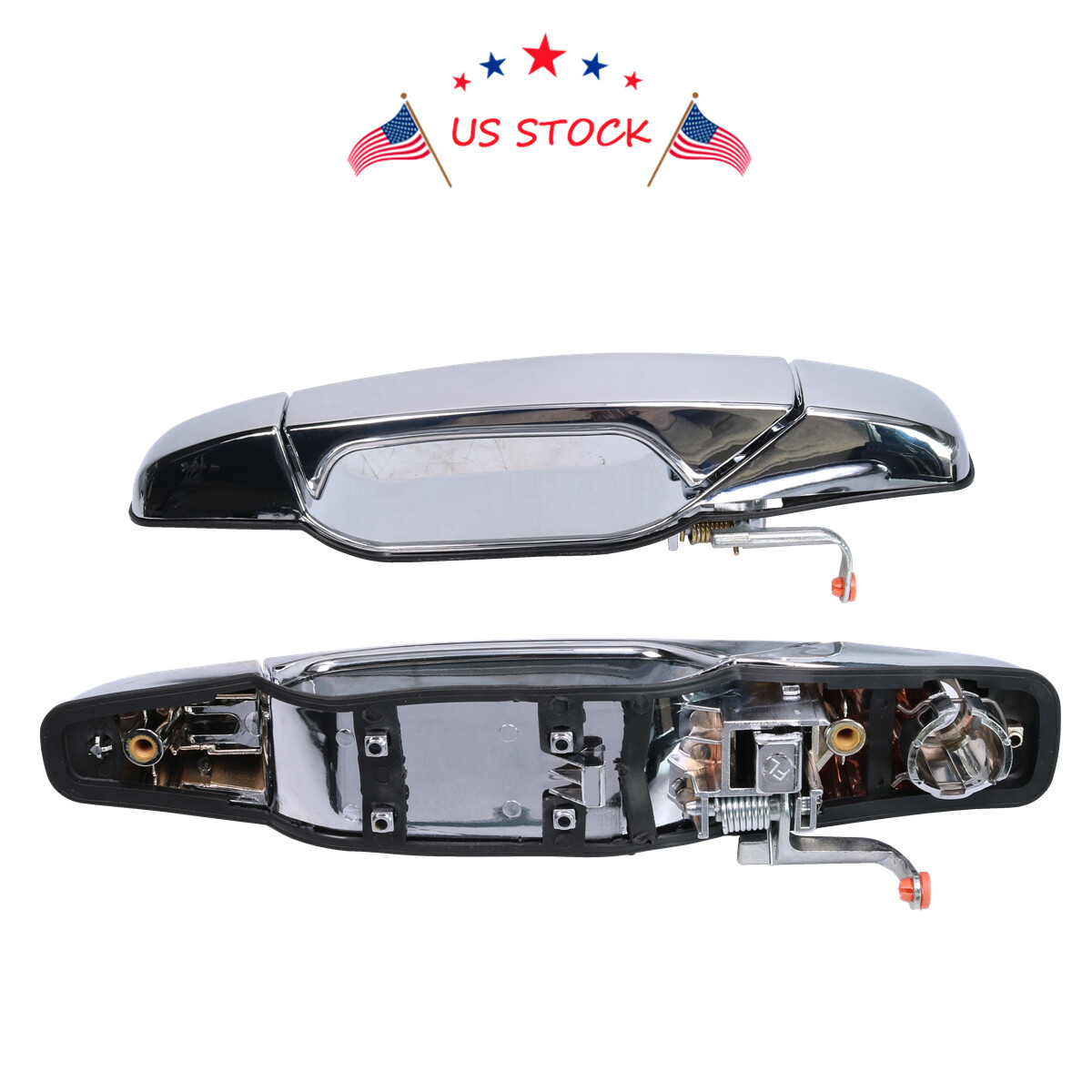 4x Chrome Door Handles Left&Right For GMC Chevy Tahoe Yukon Sierra Denali 07-13