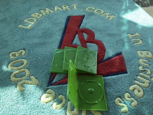50 SINGLE XBOX DVD CASE Translucent Green  BL73X-Translucent