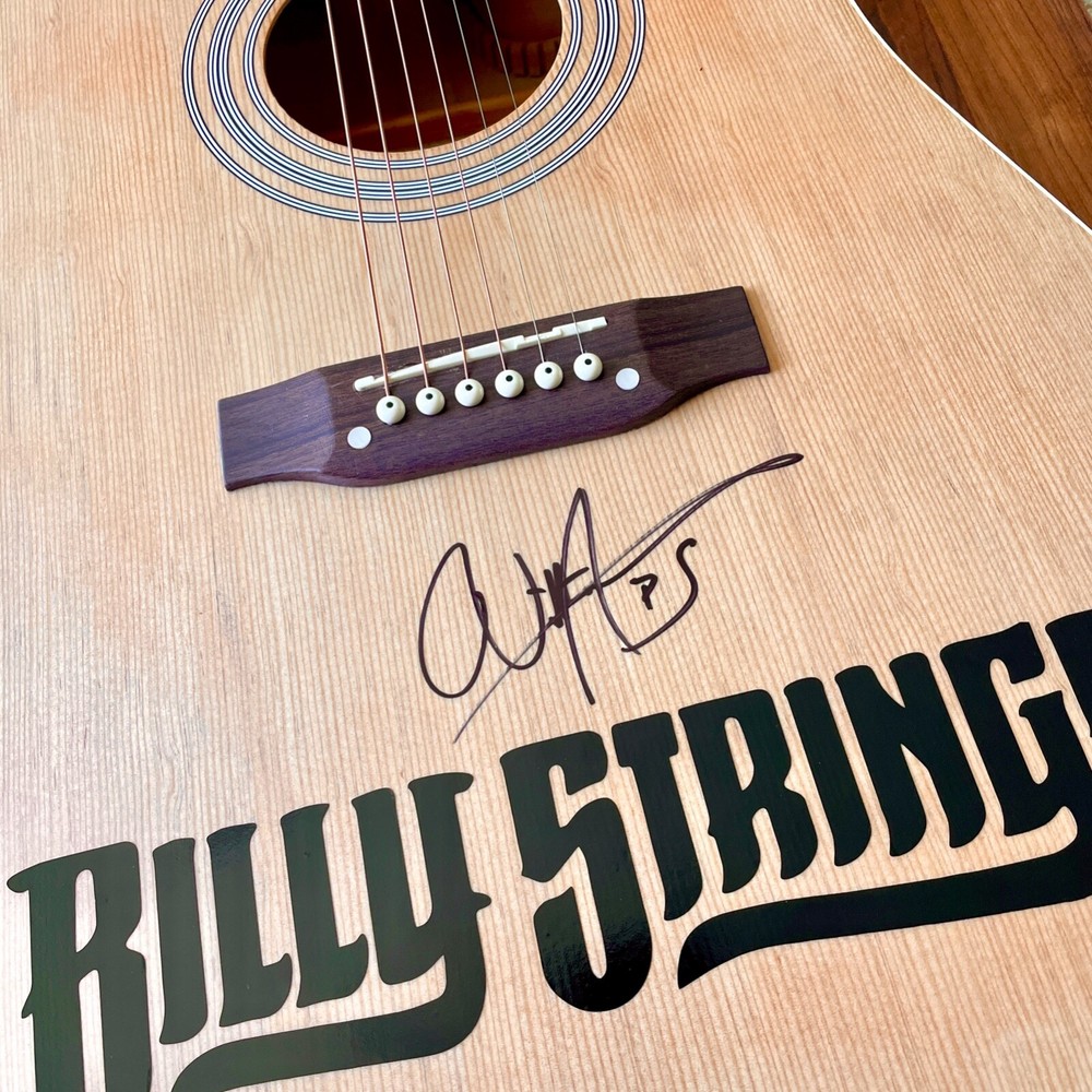 BILLY STRINGS Signed Guitar JSA COA Dust in a Baggie Taking Water