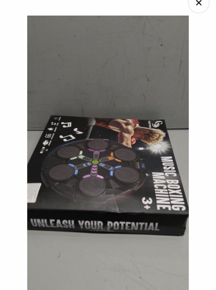 Boxing Strike Pad with Bluetooth, Rhythm Lights, Gloves, Adjustable Height, Pink