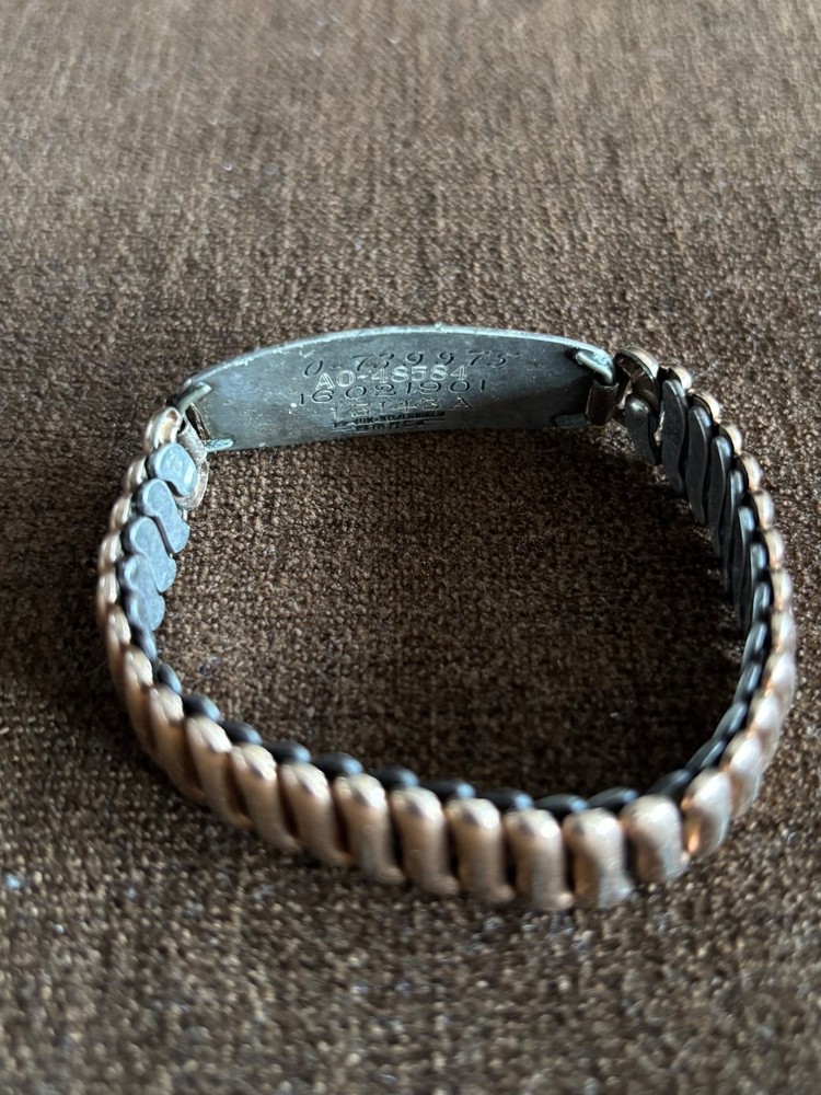 WWll USAAF Pilot Wings ID Bracelet