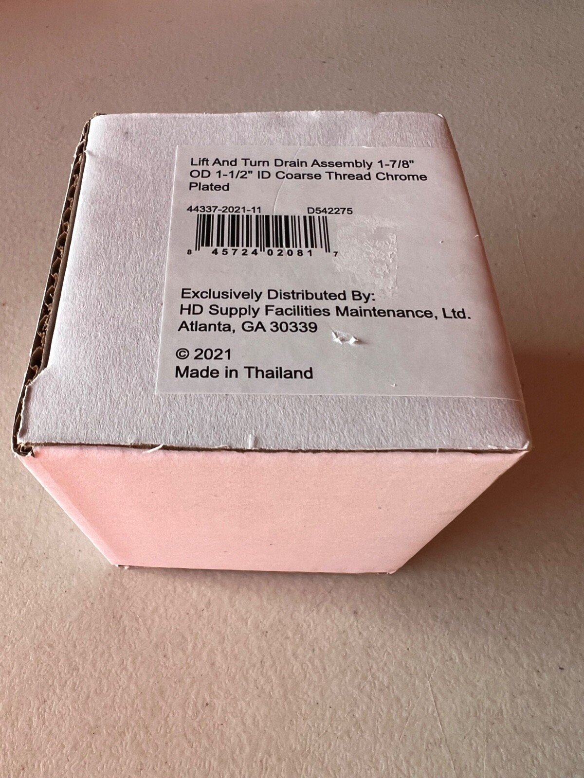 Lift & Turn Tub Bathtub Drain Stop Assembly POLISHED CHROME 1-7/8" OD 1-1/2" ID