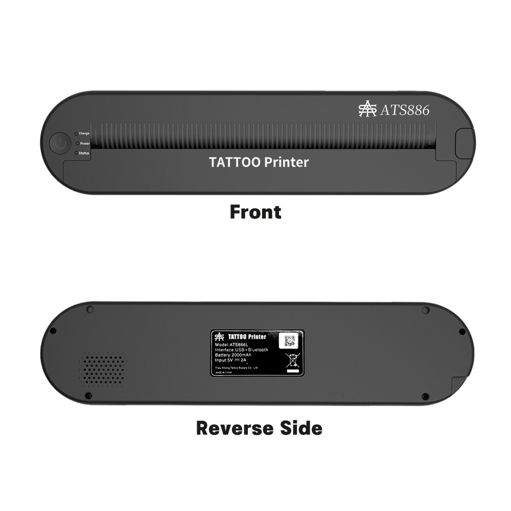 YILONG ATS886 Lite Wireless Tattoo Thermal Stencil Printer Machine Bluetooth PC