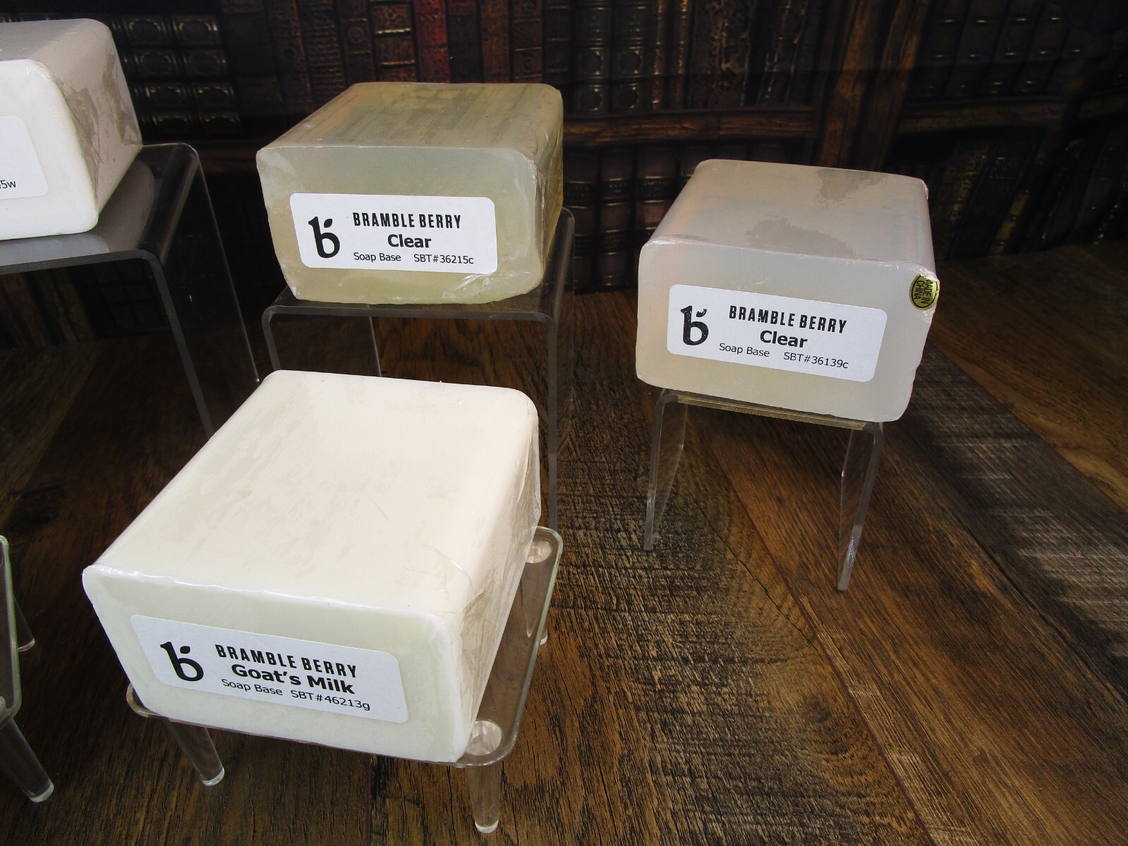 Lot of 7 ASSORTED & SEALED - BRAMBLE BERRY SOAP BASE - Goat's Milk, Clear, White