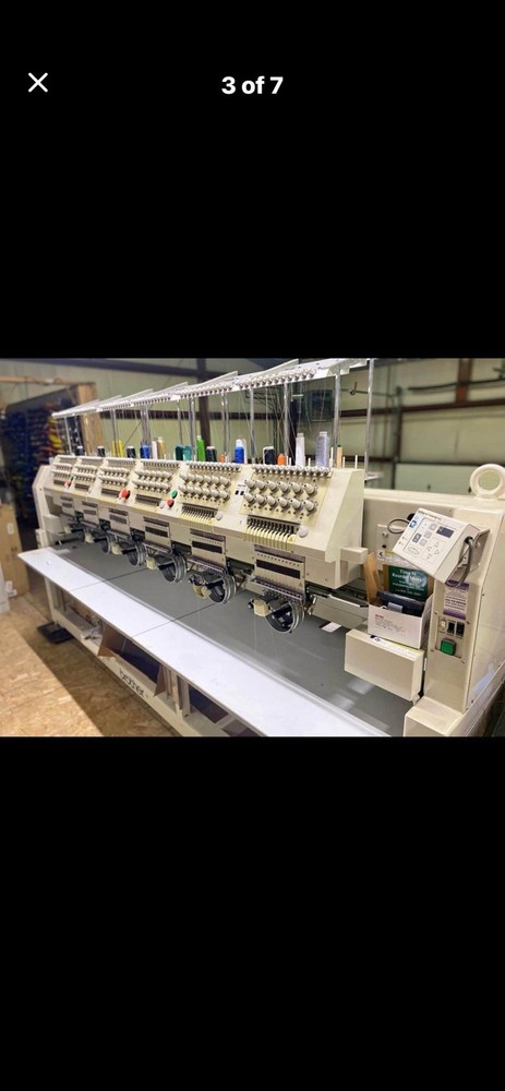 Brother Six Head 15 Needle Electronic Control Industrial Embroidery Machine