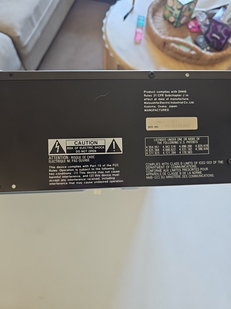 Technics SL-PD887 5-Disc CD Changer Player w/Remote | TESTED & Working