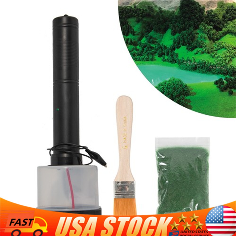 Electrostatic Flock Landscaping Flocking Machine Static Grass Applicator Kit USA
