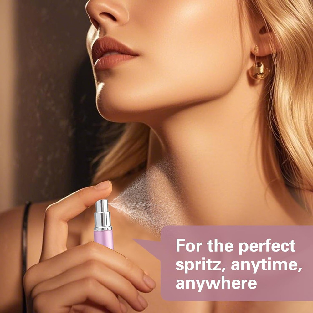 4PCS Premium Perfume Atomizer Refillable Perfume Bottle Travel, Mini Spray Bottl