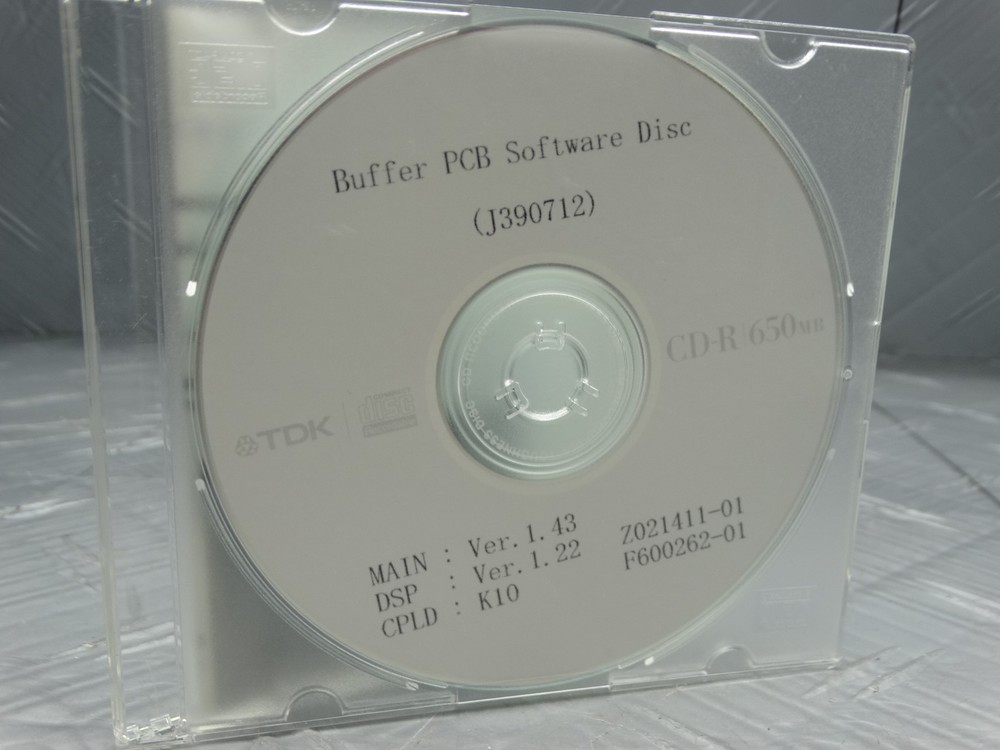 Noritsu Buffer PCB Software Disk J390712 / Z021411-01 / F600262-01