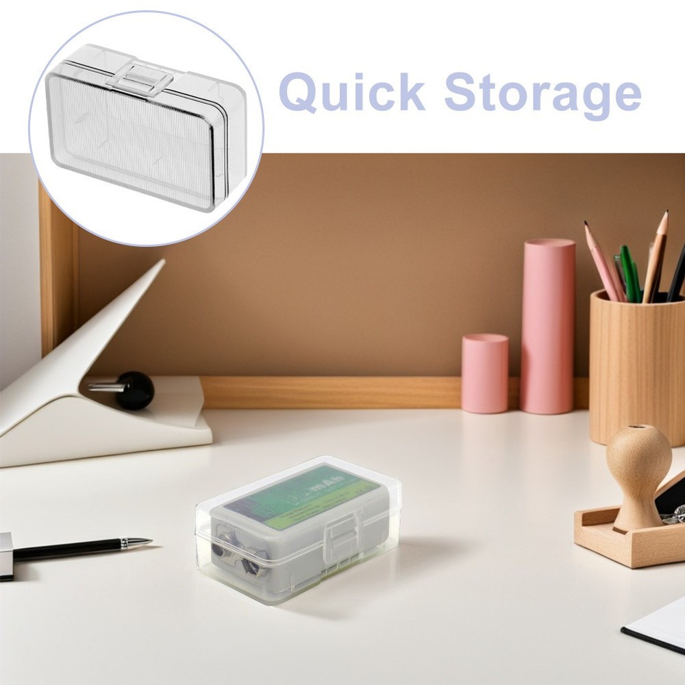Box Rechargeable Batteries Charging Case Man Holder