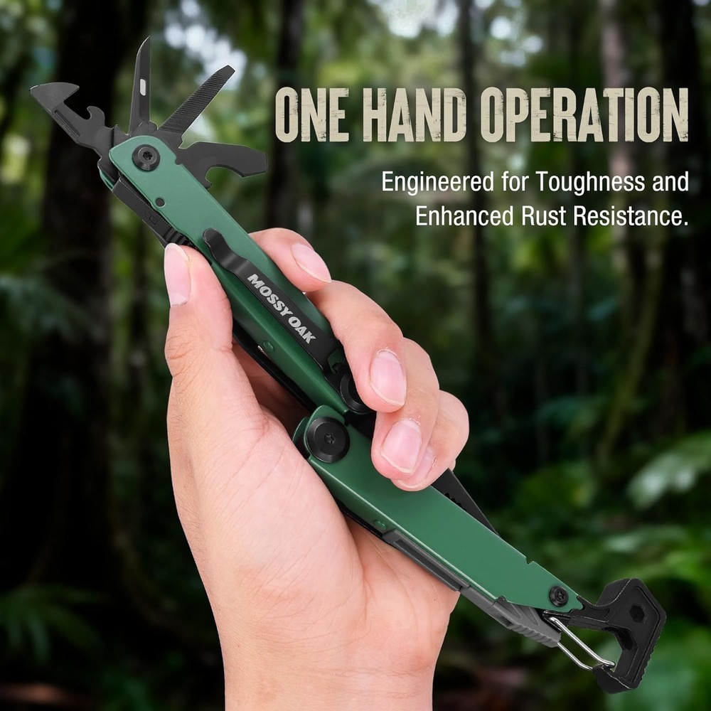 Versatile Pocket Multitool with Pliers, Knife, Screwdrivers & Bottle Opener