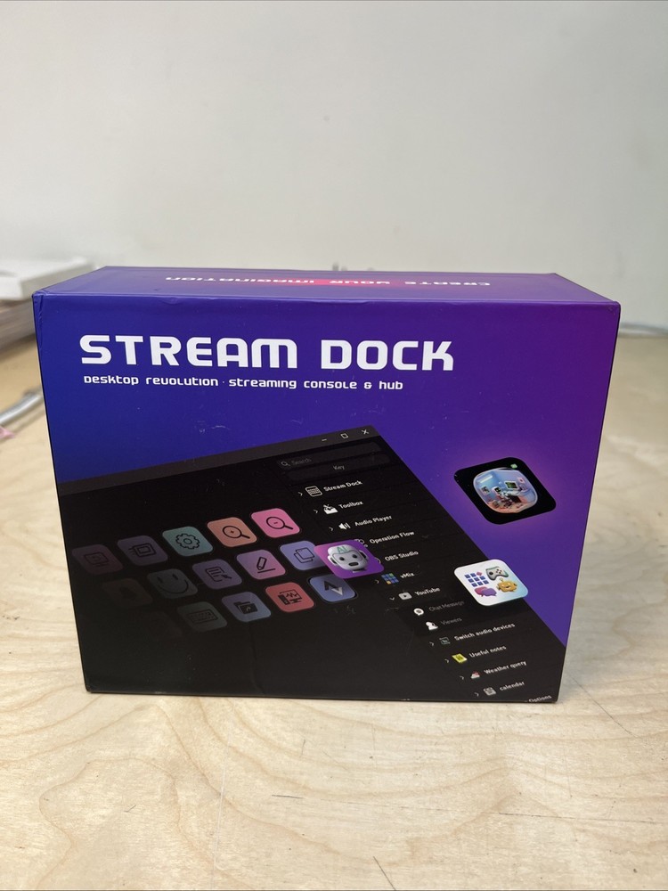 Stream Dock Streaming Console & Hub Customizable New