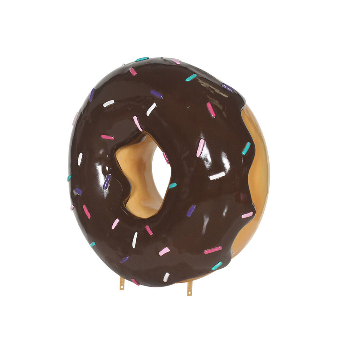 Donut Statue Extra Large Sculpture Hanging Donuts Chocolate Indoor & Out 30"