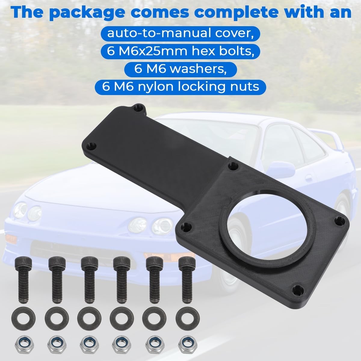 For 92-00 Honda Civic 94-01 Acura Integra Auto to Manual Conversion Cover Plate