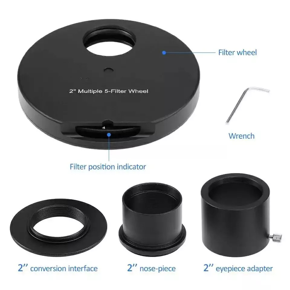 2" 5-Position Manual Filter Wheel | US Warehouse Clearance Fast Delivery