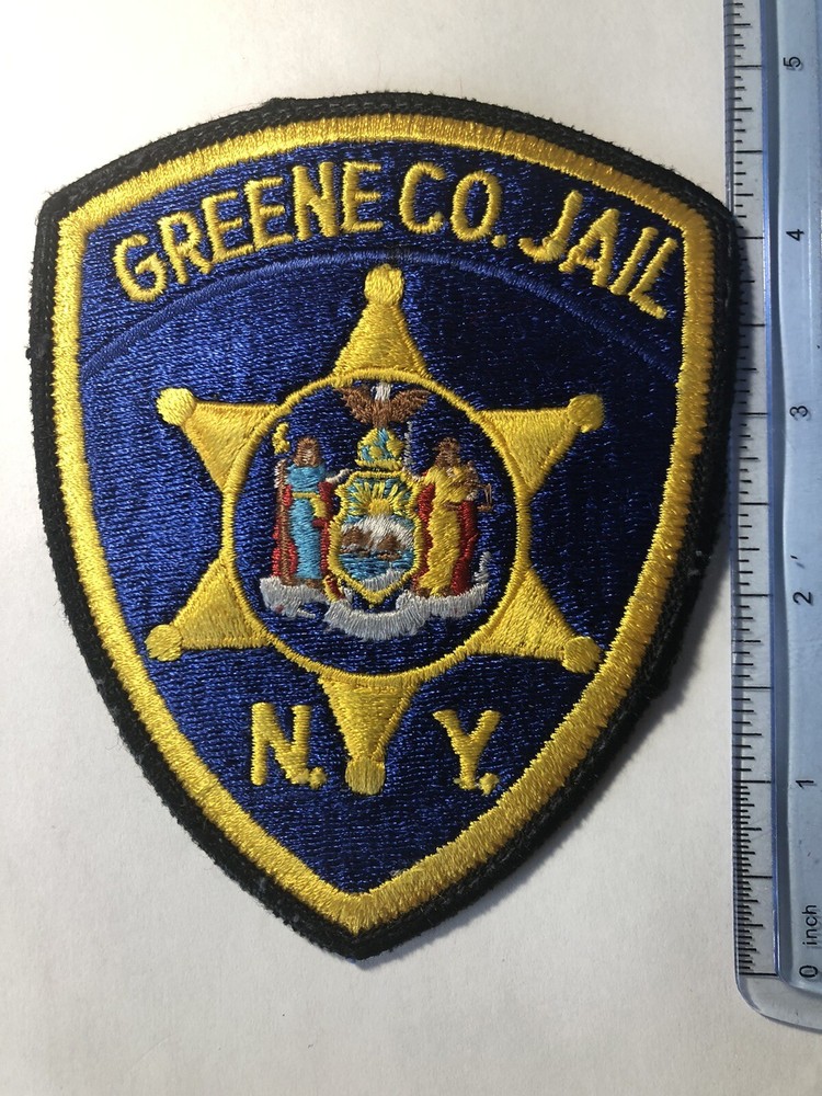 Greene County Jail Sheriff Corrections Patch ~ New York
