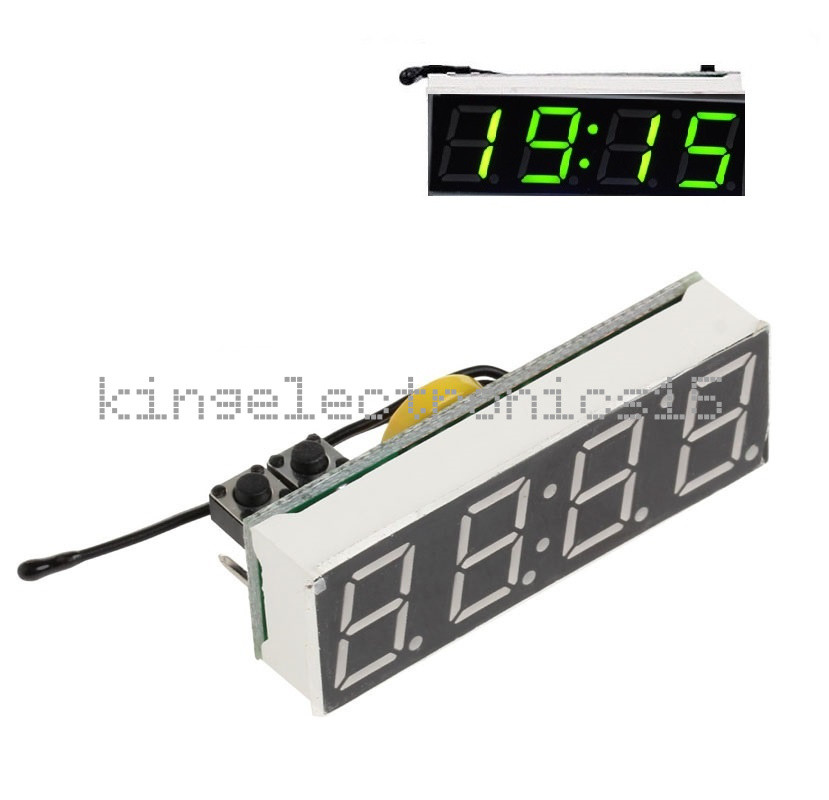3 in 1 LED DS3231SN digital Clock Temperature Voltage Module High Accuracy