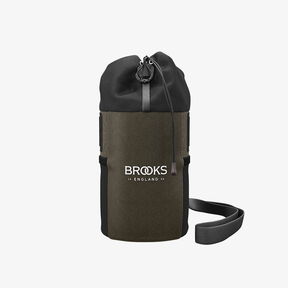 Brooks England Scape Feed Pouch Mud Green