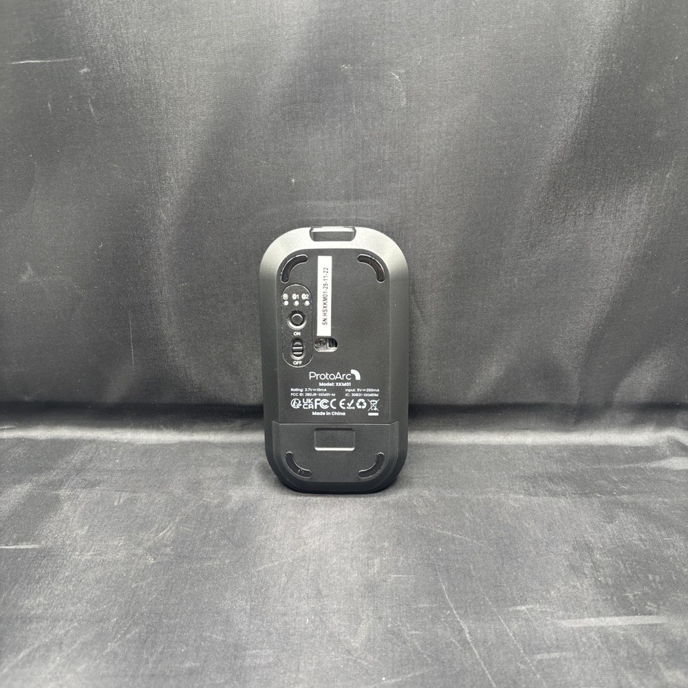 ProtoArc XKM01 Foldable Wireless Keyboard Mouse Combo, Rechargeable, Silver.