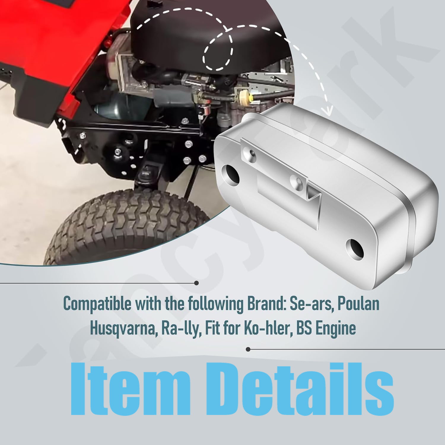 149723 532149723 TWIN ENGINE MUFFLER FOR HUSQVARNA POULAN CRAFTSMAN LAWN MOWER W