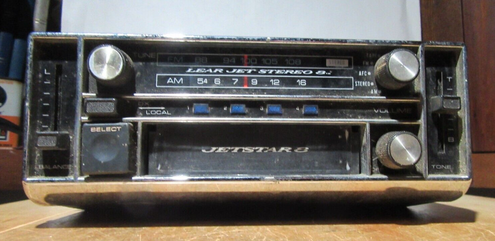 Rare Vintage Lear Jet Stereo Jetstar 8 Car Untested