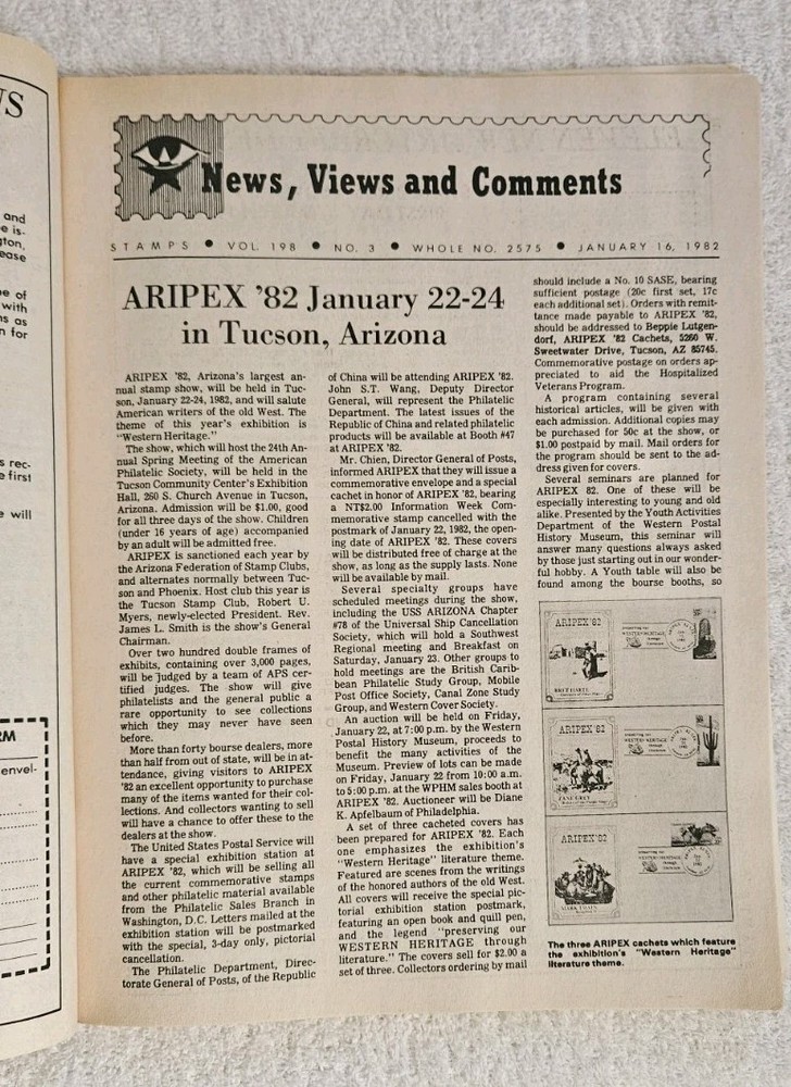 January 16, 1982 Stamps Magazine of Philately, Castles