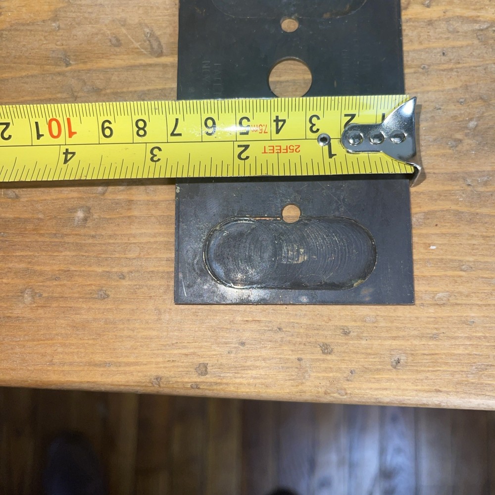 Vintage Brass Perkins Push Button Light Switch Wall Plate Covers .040 Thick