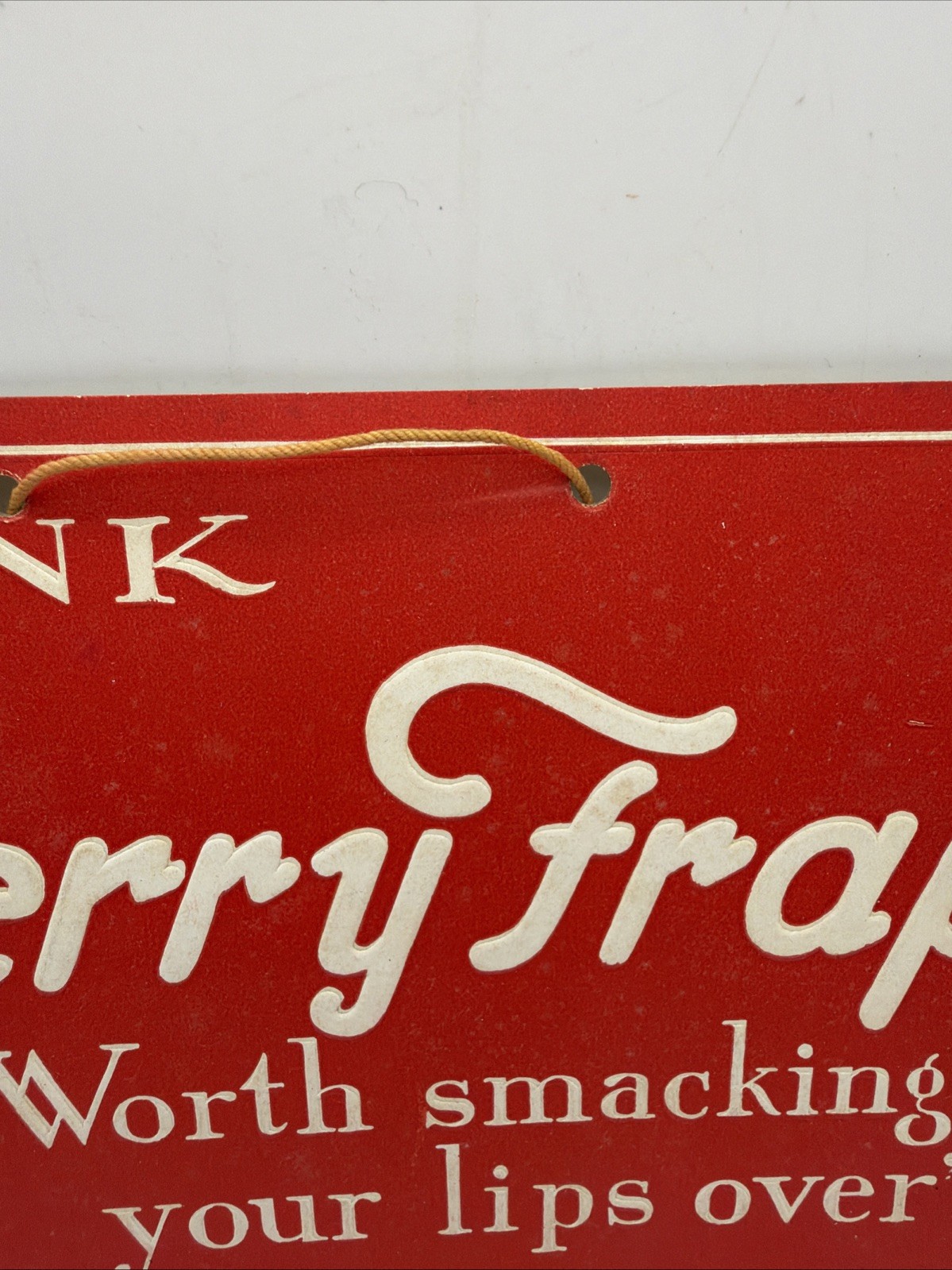 Cherry Frap Soda Advertising Sign