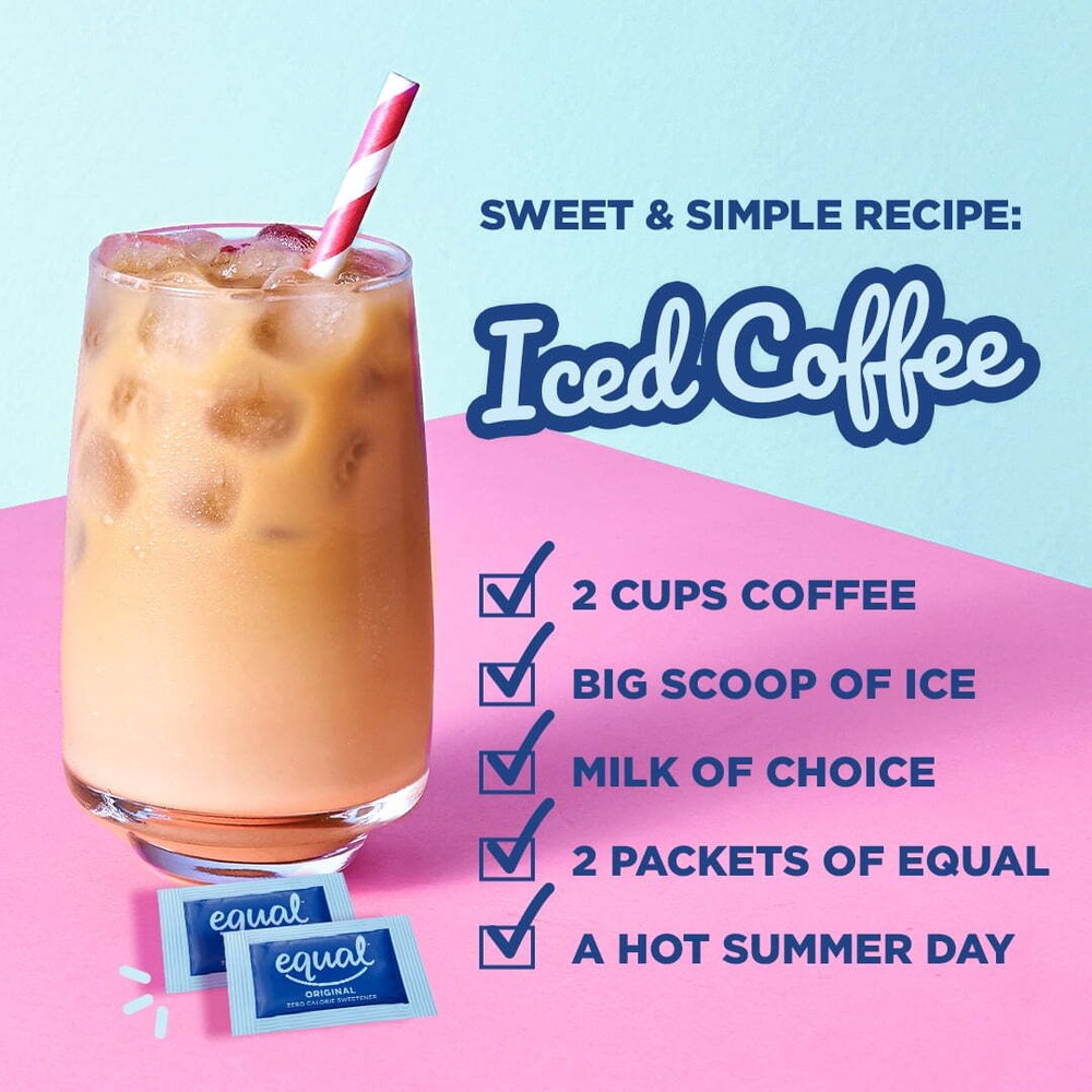 EQUAL Zero Calorie Sweetener, Sugar Substitute, 800 Packets