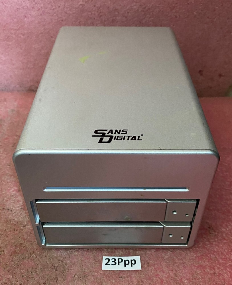 Sans Digital RAID Case With 2x 2TB External USB 2.0 Hard Drives.