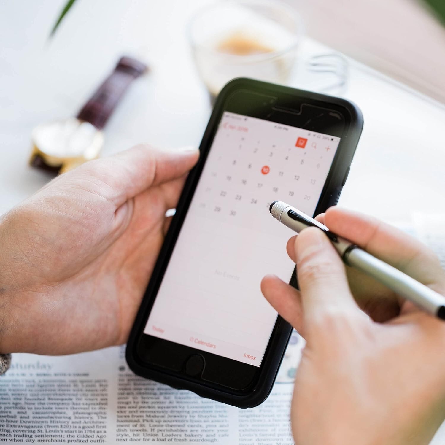 Cross Tech3+Multi-Function Ballpoint Pen with Stylus, Dark Blue (AT0090-25)