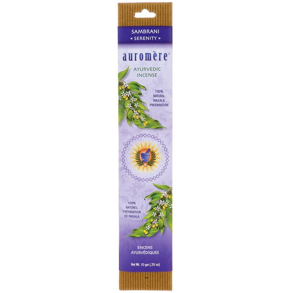 Auromere Ayurvedic Incense Sambrani 3 Pack