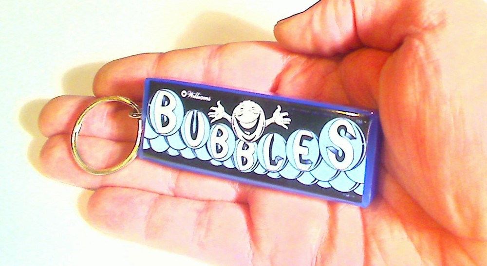 Bubbles Arcade Marquee Coin Door accessory Keychain