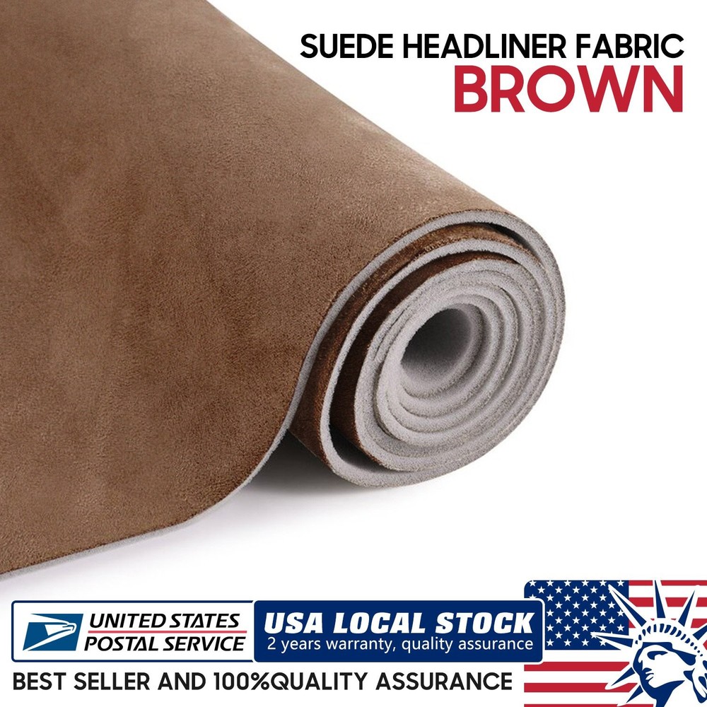 Car Roof Liner Sag Replacement Headliner Fabric Material Foam Backing 60" Width