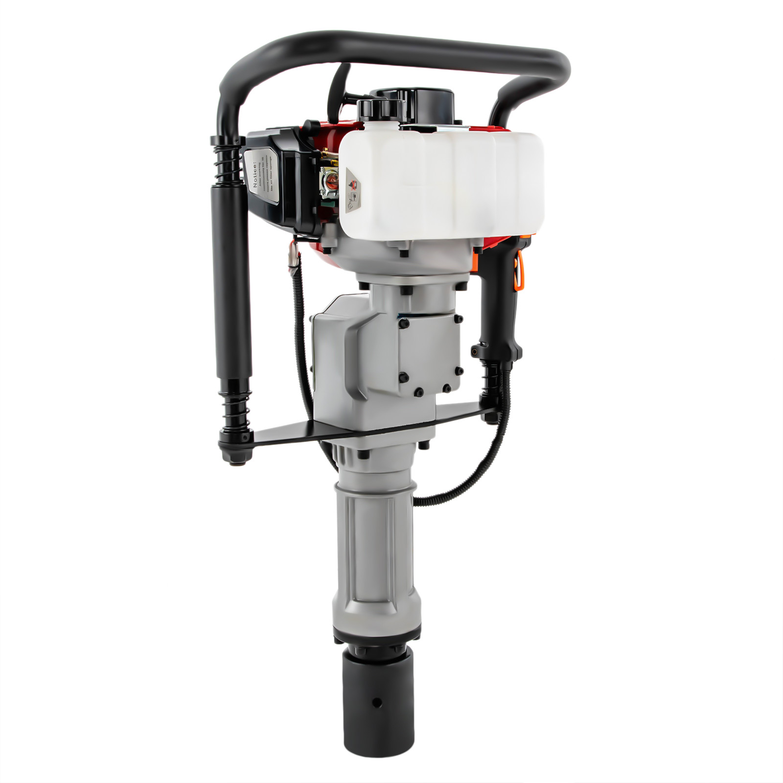 2.3HP Heavy Duty Gas Powered 52CC Fence Pile Driver T-Post Push Gasoline Engine