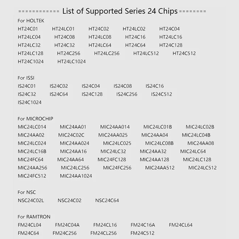 CH341A USB Programmer SOP8 Compatible with for EEPROM Programmer 24 25 Series