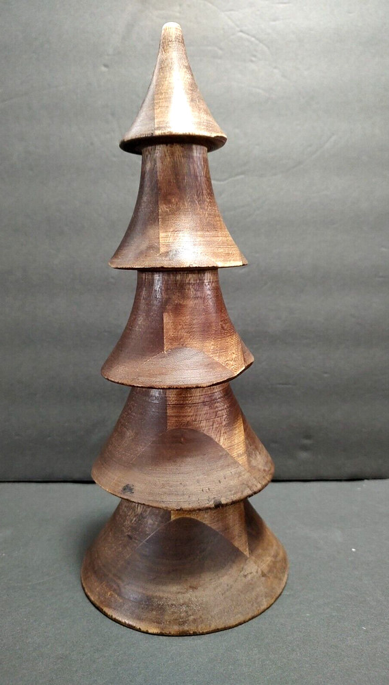 Christmas Tree 12" Solid Wood Tabletop or Mantel Rustic Charm