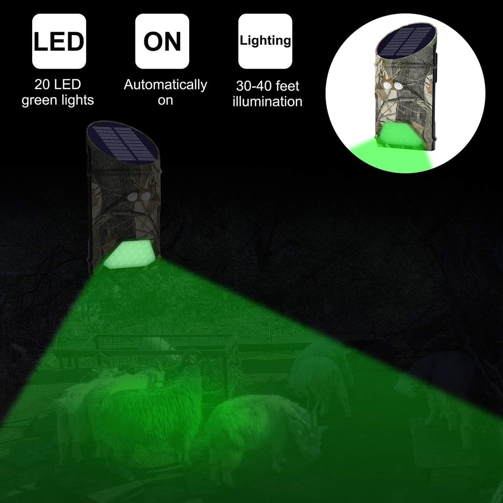 Solar Powered Hog Feeder Light-Motion-Activated for Hogs,Deer,Pig Feeding