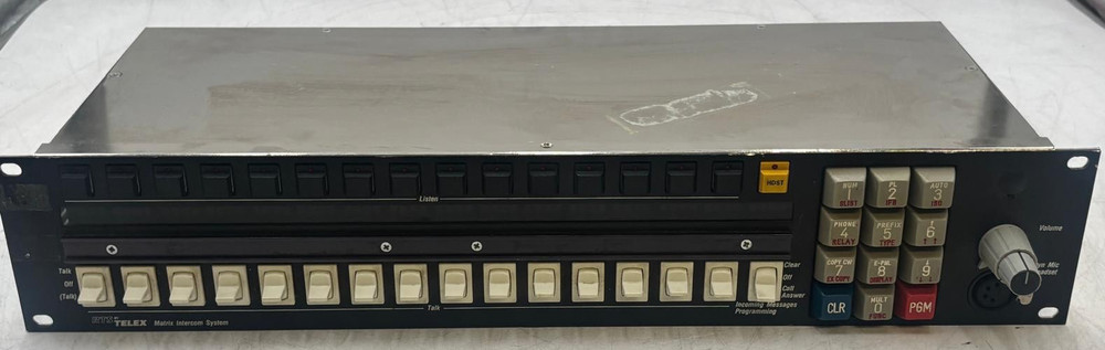 RTS by Telex Matrix Intercom System  KP96-7 Intercom Control Panel