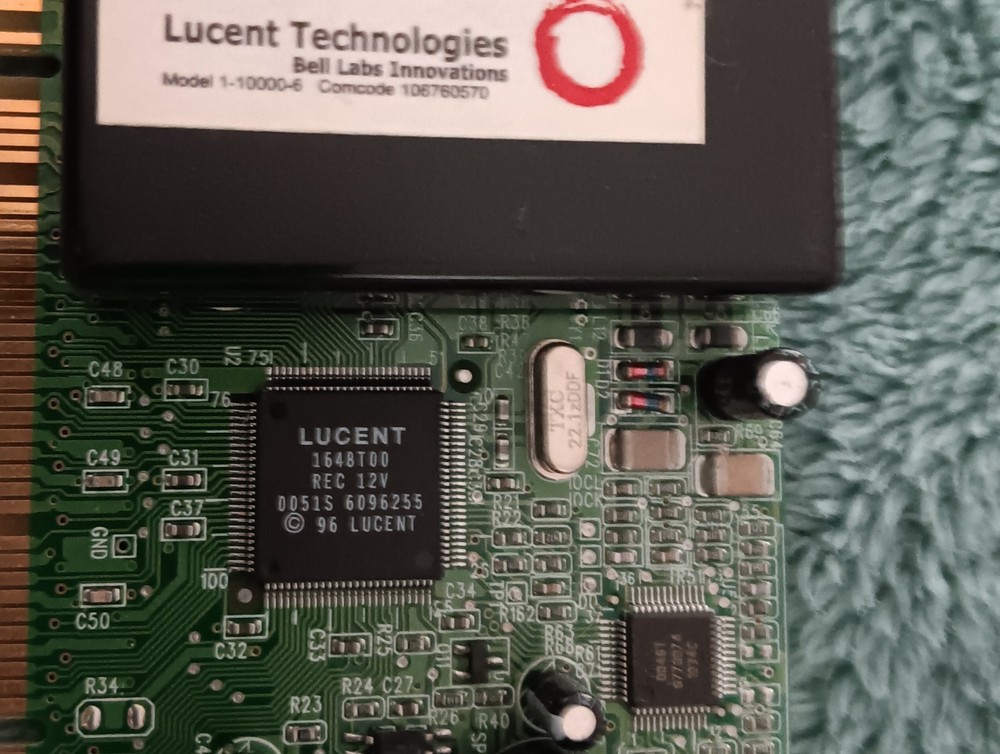 Lucent Technologie Pci Voice Modem Internal Card Vintage PC Computer