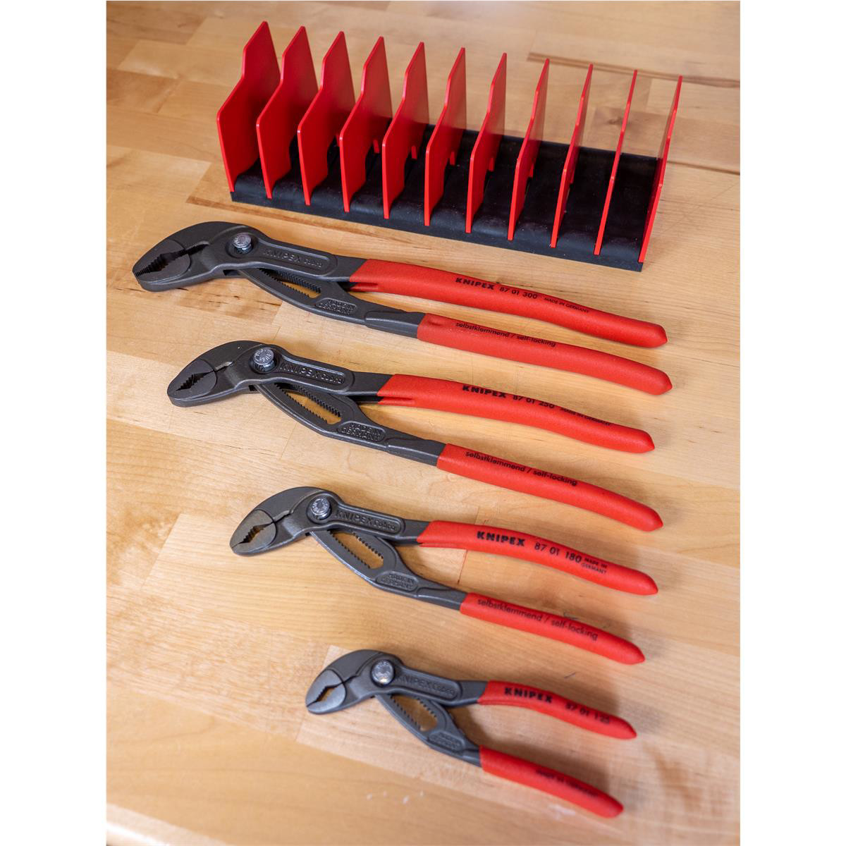 KNIPEX 9K 00 80 138 US Cobra Pliers Set with Push Button Adjustment