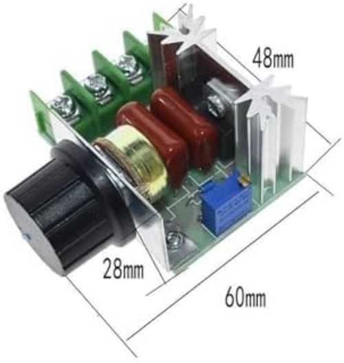 Versatile 2000W AC Dimmer Speed Controller - Safe & Adjustable Performance