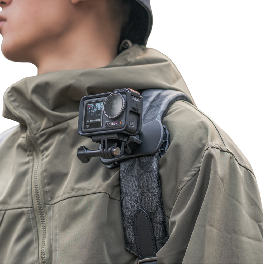 Universal Backpack Shoulder Strap Mount Clip For Gopro , DJI Osmo Action