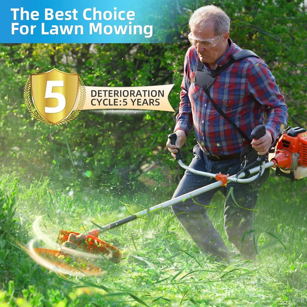 String Trimmer Line, Weed Eater String Orange Premium Nylon, 095", 295ft