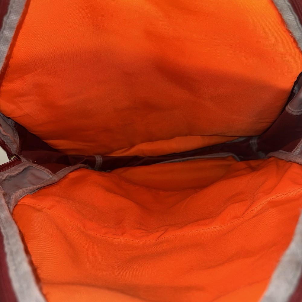 Fuel red camo backpack shoulder straps 3 zipper compartments