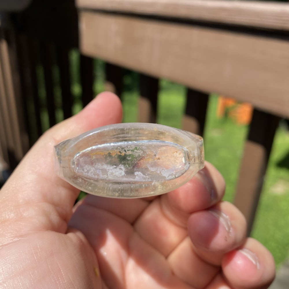 Small Iridescent Empty Perfume Bottle