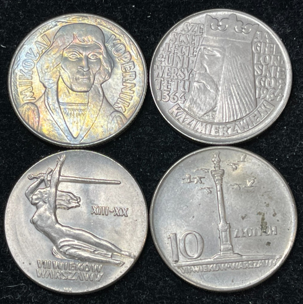 Assorted Early Poland 4 Coins Lot