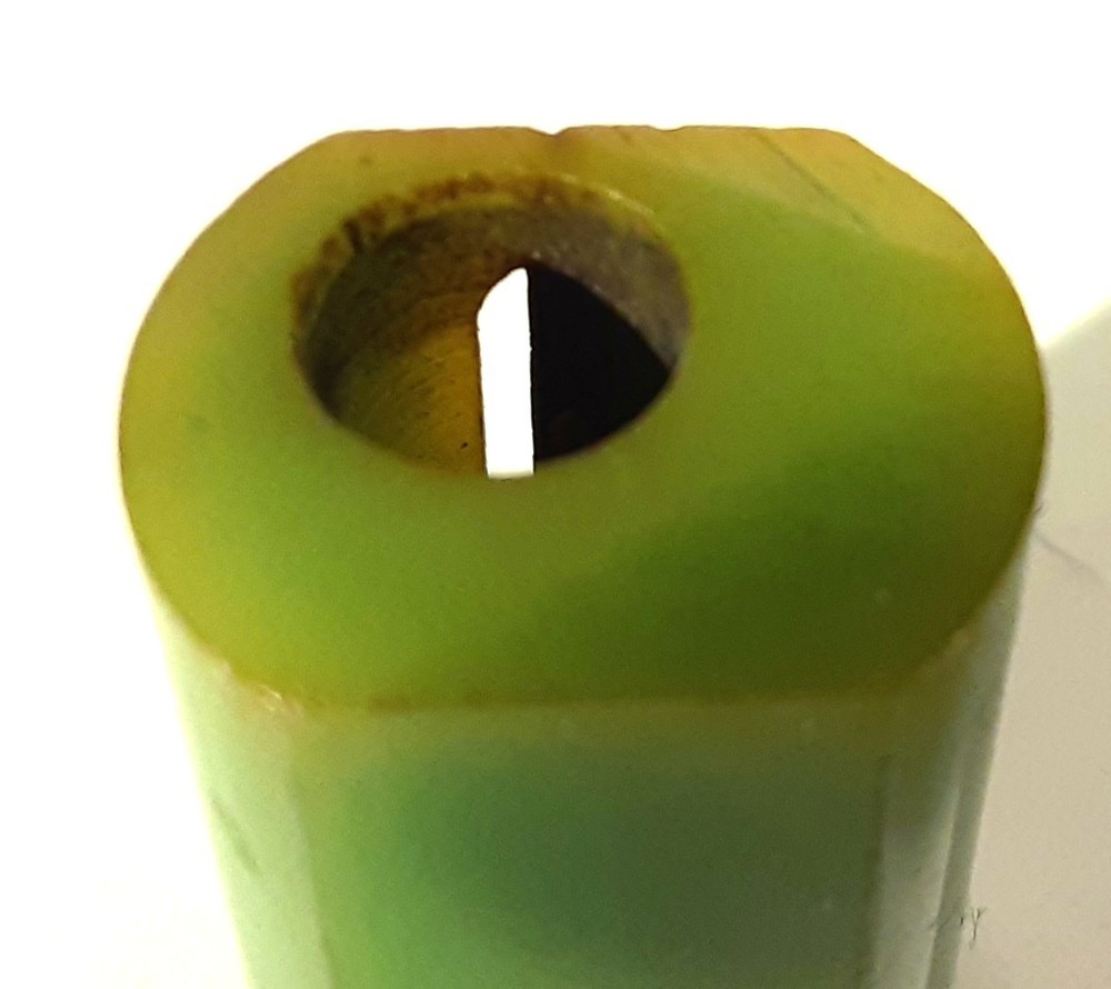 * KILLER * Antique Bakelite Pencil Sharpener - Dark Green - UNIQUE SHAPE