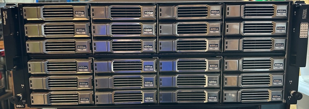 Dell Equalogic PS6110 24 bay Storage Array with 21 600gb SAS drives